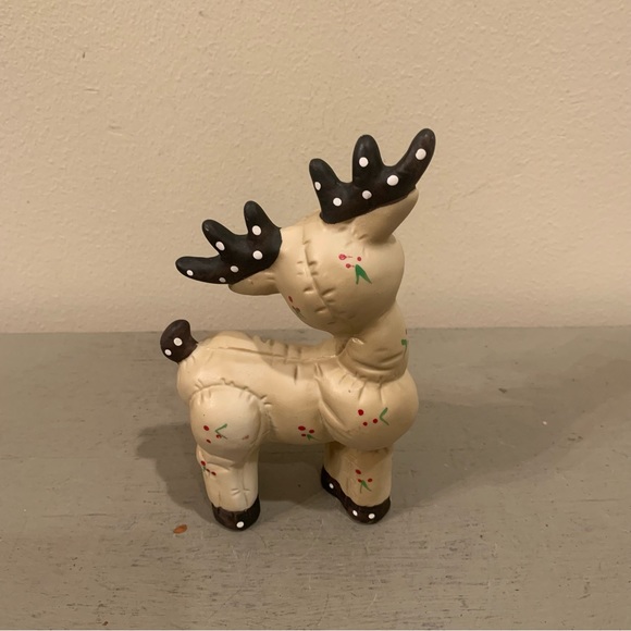 VTG Kimble Ceramic Reindeer Painted Figurine - Picture 3 of 6
